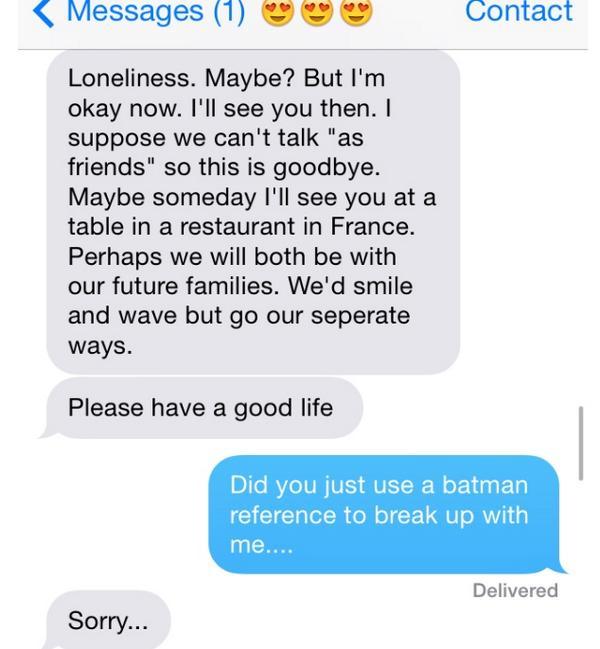 Serious Break Up Texts