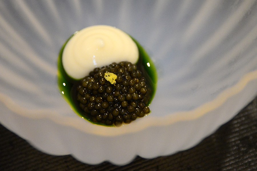 Osetra caviar and koji cream