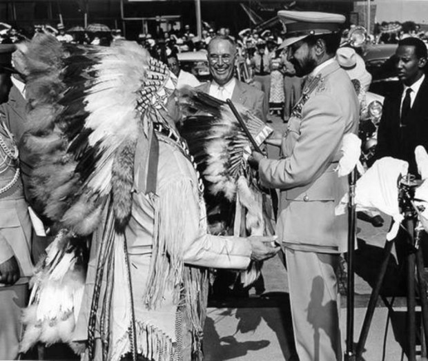 Photos: Haile Selassie Meets A Native American - Okayplayer