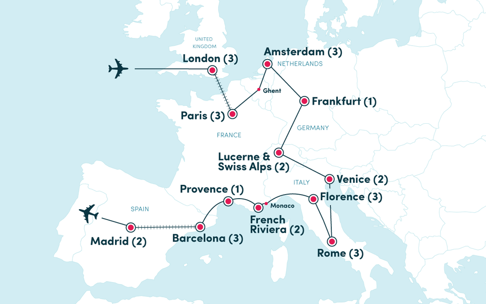 How To Travel Around Europe In 30 Days