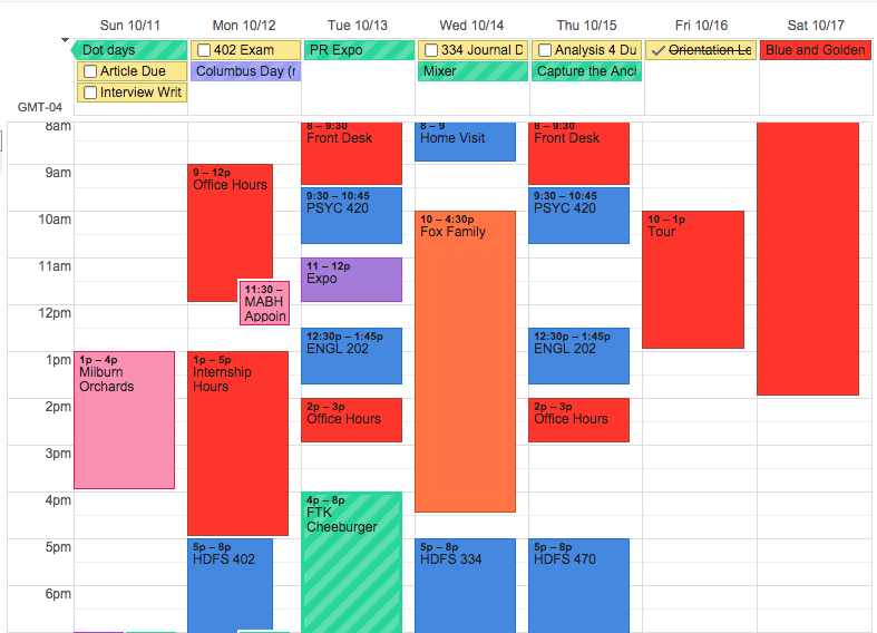 why working in college works how do college schedules work