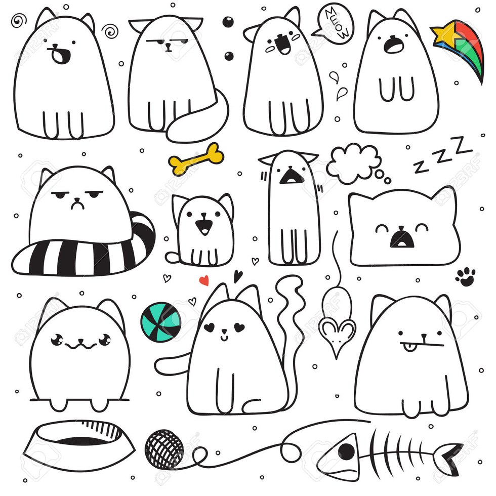 There Are So Many Maniacal And Cute Adventures That Your Doodle Cats Go On Or They Simply Gracing The Page With Their Cuteness By Sleeping Position