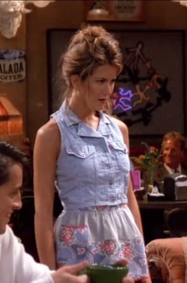 rachel green denim outfits