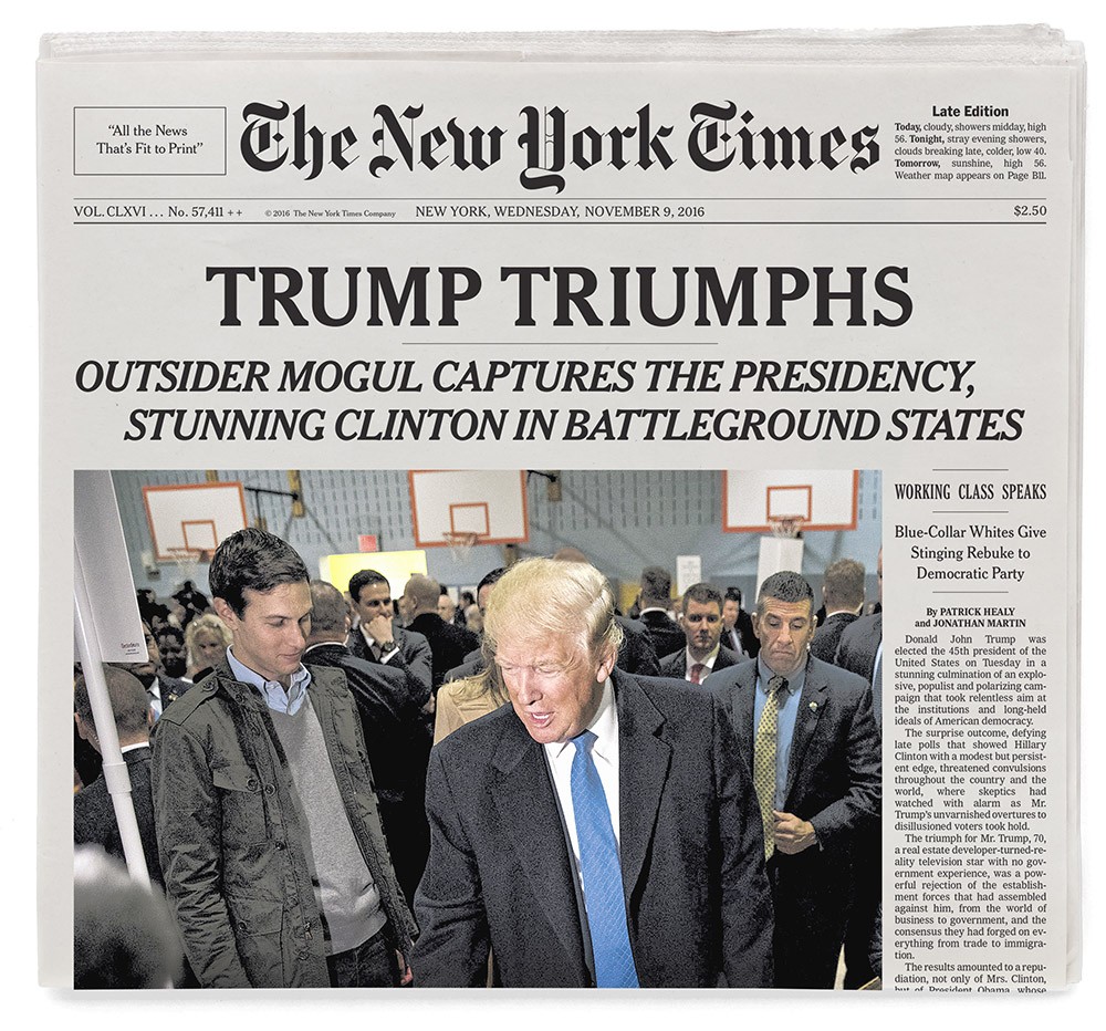 Image result for donald trump newspaper in pictures