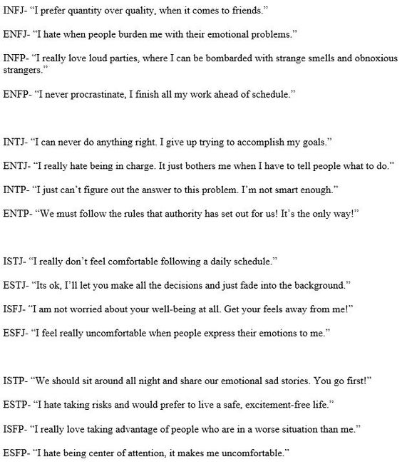 15 Accurate Descriptions Of The Myers Briggs Types 15 Accurate Descriptions Of The Myers Briggs Types