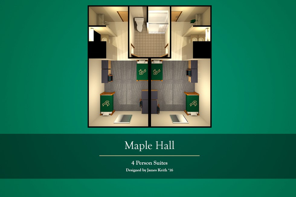 The Ultimate Usf Residence Hall Ranking Note The Cypress Suites Will Become A 4 Person Suite In Fall Of 2017
