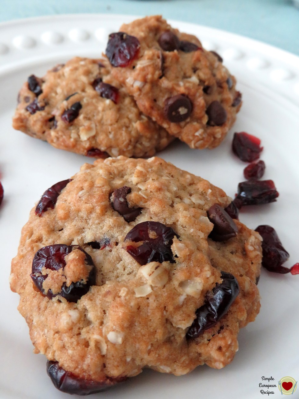 Cranberries, Oatmeal, Coconut Oil Chocolate Chip Cookies My Recipe