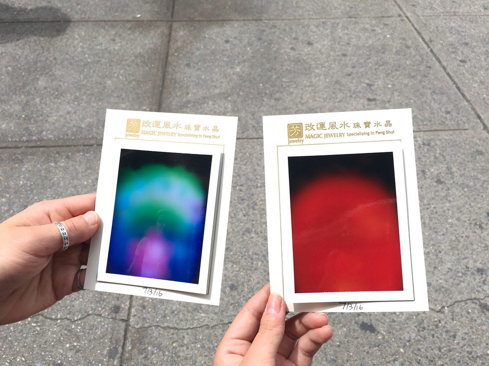 I Went To Get My Aura Reading In Chinatown I Was Pretty Nervous Because My Aura Looked Evil Compared To Ilene S Which Happy And Bright But The Woman Laughed Told Me There