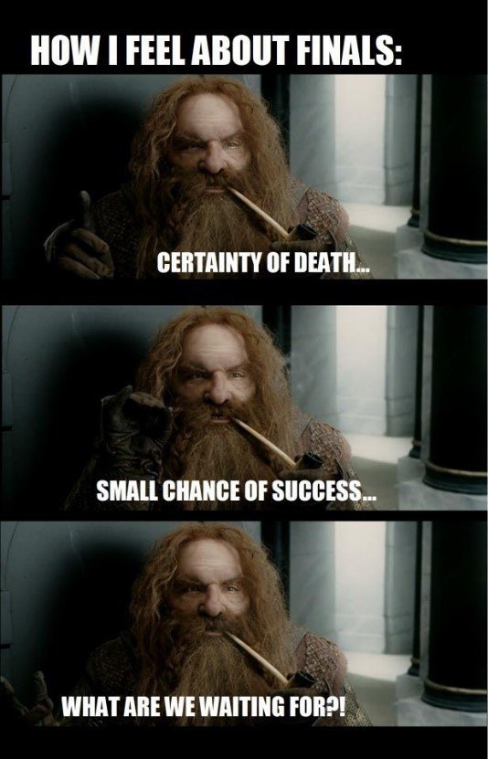 College as Told by The Lord of the Rings Memes