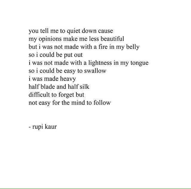 rupi kaur poems milk and honey