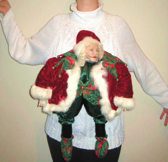 this christmas sweater is one of the strangest that ive ever seen the creepy santa face definitely makes a statement and its safe to say that no one - Best Ugly Christmas Sweaters Ever this christmas sweater is one of the strangest that ive ever seen the creepy santa face definitely makes a statement and its safe to say that no one - Best Ugly Christmas Sweaters Ever