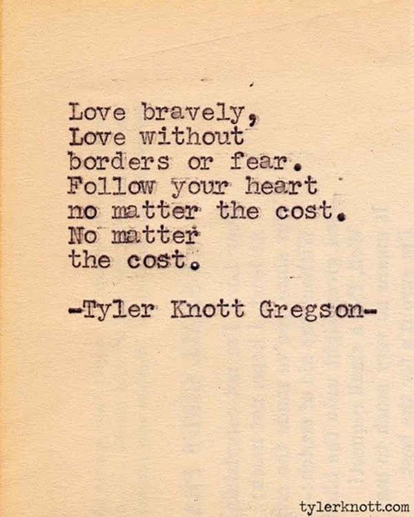 10 Best Tyler Knott Gregson Love Poems