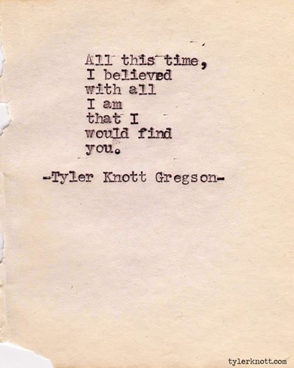 10 Best Tyler Knott Gregson Love Poems