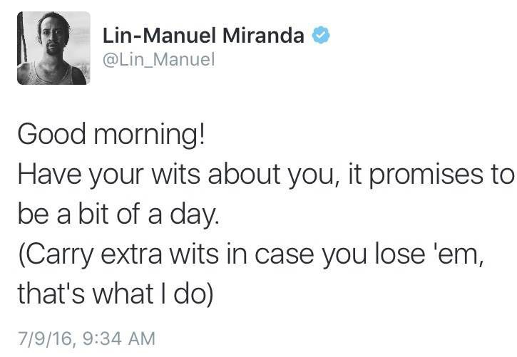 12 Lin Manuel Miranda Tweets To Get You Through Finals