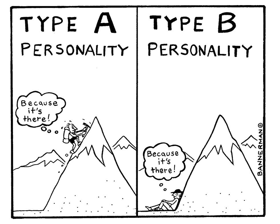 difference between type a and type b personality