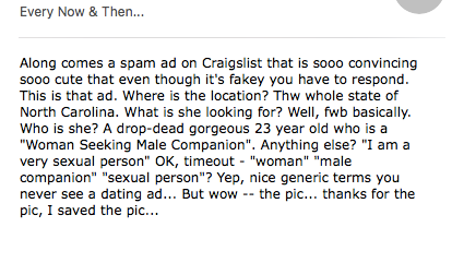 What Happened When I Put A Dating Ad On Craigslist