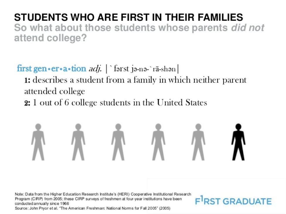 personal statement about first generation