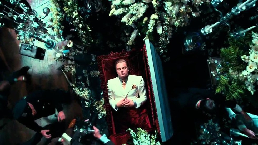 The great gatsby funeral