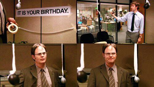 it is your birthday banner the office
