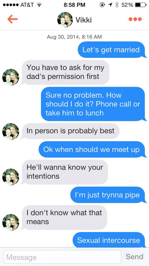 28 Best Of The Best Tinder Messages