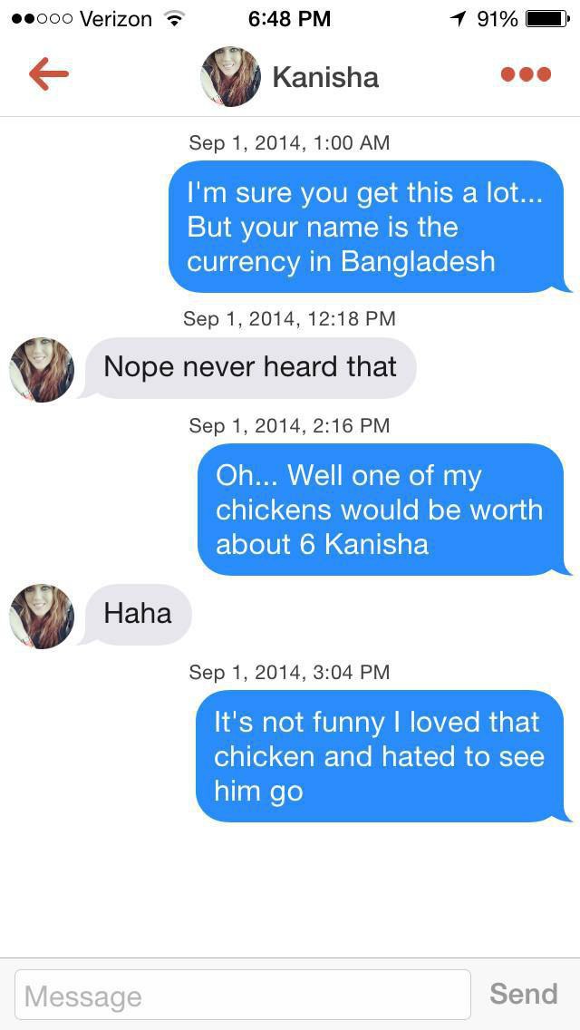 28 Best Of The Best Tinder Messages