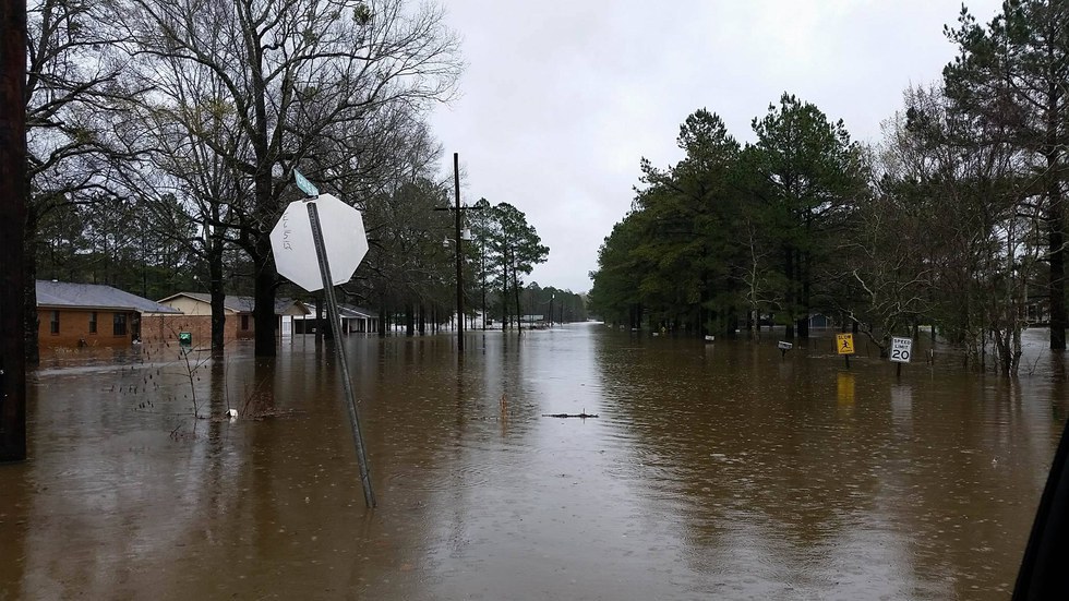 The Flooding In Winnfield, Louisiana