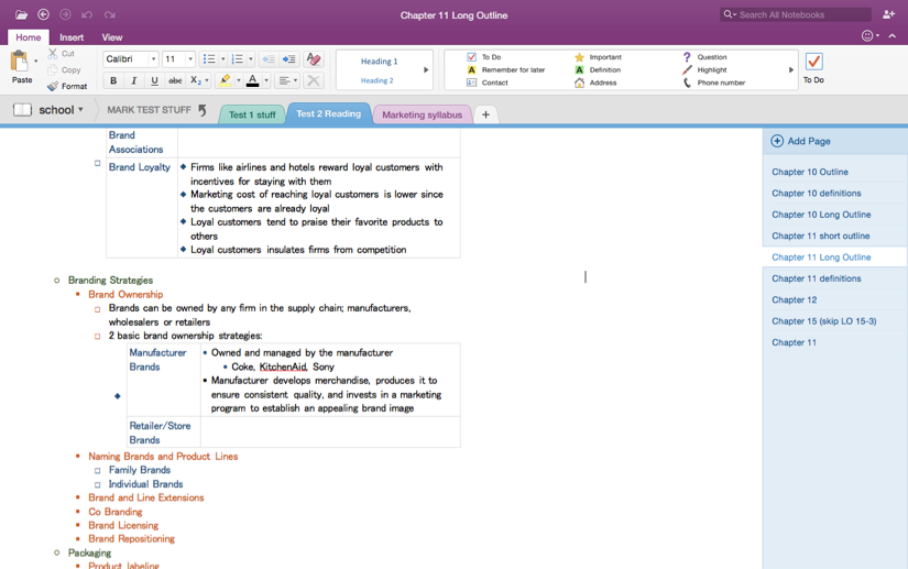 how to change page color in onenote