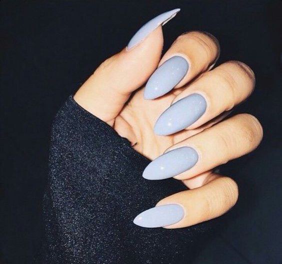 8 New Nail Shapes And Colors For Spring The Pointed Or Almond Shaped Nail Is All Rage In Hollywood Celebs Are Always Caught Rocking This Extremely Edgy Look Stunt These Nails And You Ll Run