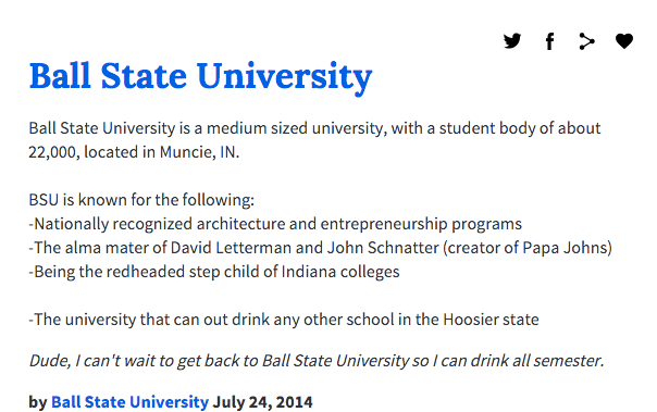 Ball State University As Told By Urban Dictionary Ball State University As Told By Urban Dictionary