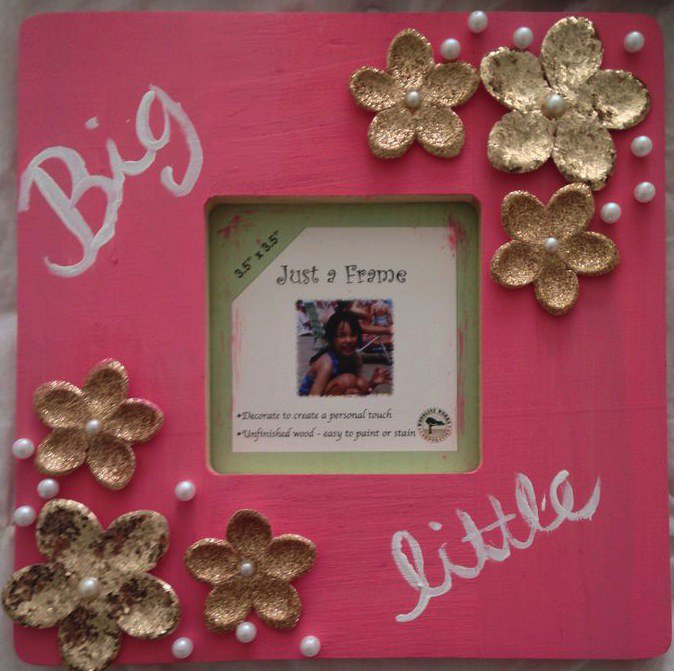 The Best Big Little Crafts There Are So Many Cute Ideas For Picture Frames On Whether You Choose To Decorate It With Your Letters Or A Big Little Theme She Ll Love Having
