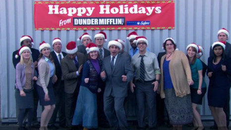 them not being able to correctly jump in the christmas photo and never actually - The Office Classy Christmas them not being able to correctly jump in the christmas photo and never actually - The Office Classy Christmas
