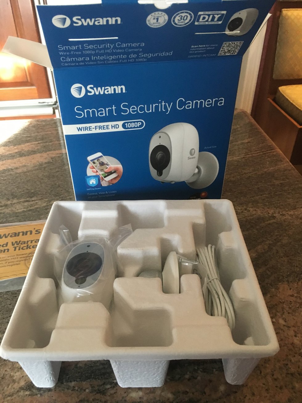 Inside Swann Smart Security Camera Box