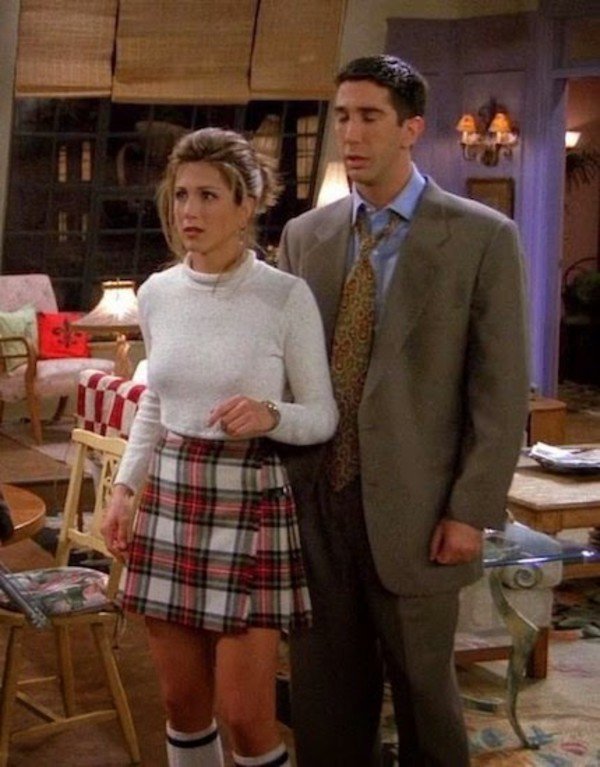 rachel green skirt outfit