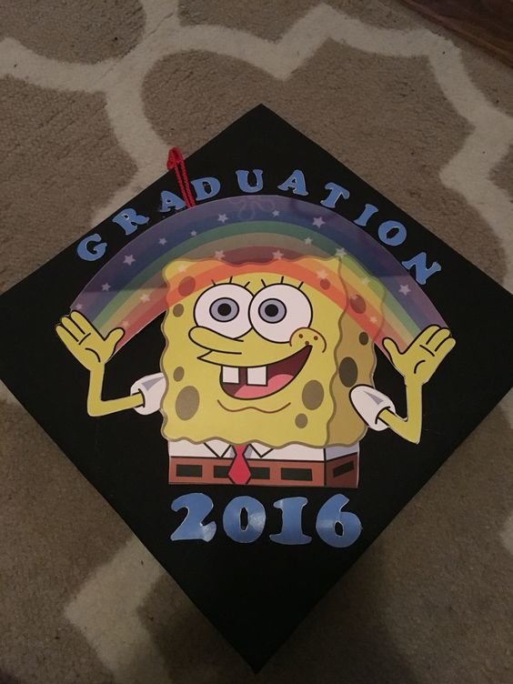 11 SpongeBob-Inspired Graduation Caps So You ARE READY To Walk