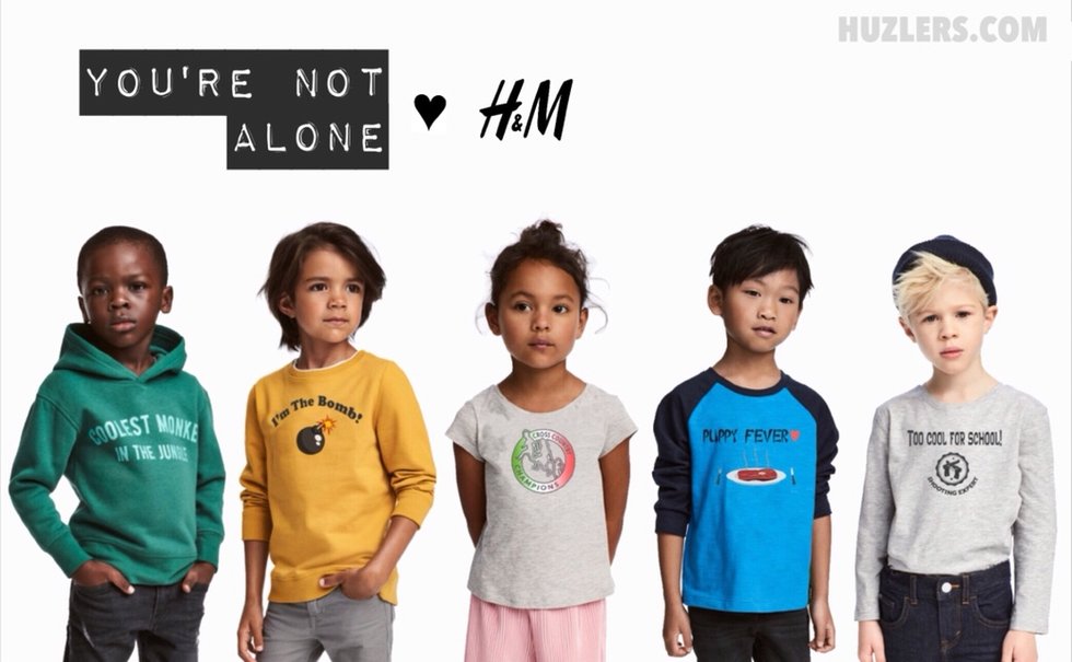 h and m ad scandal
