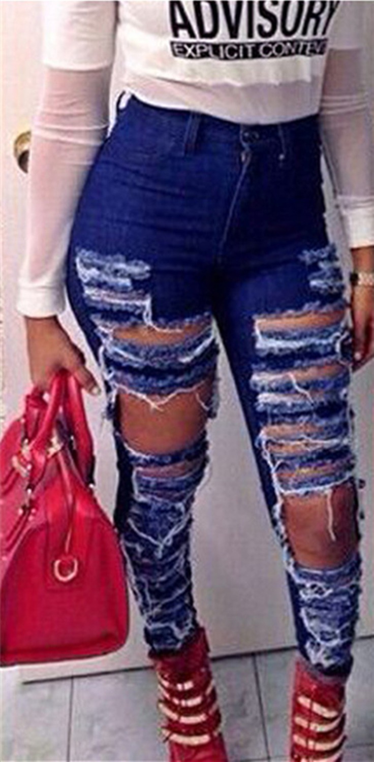 super holey jeans