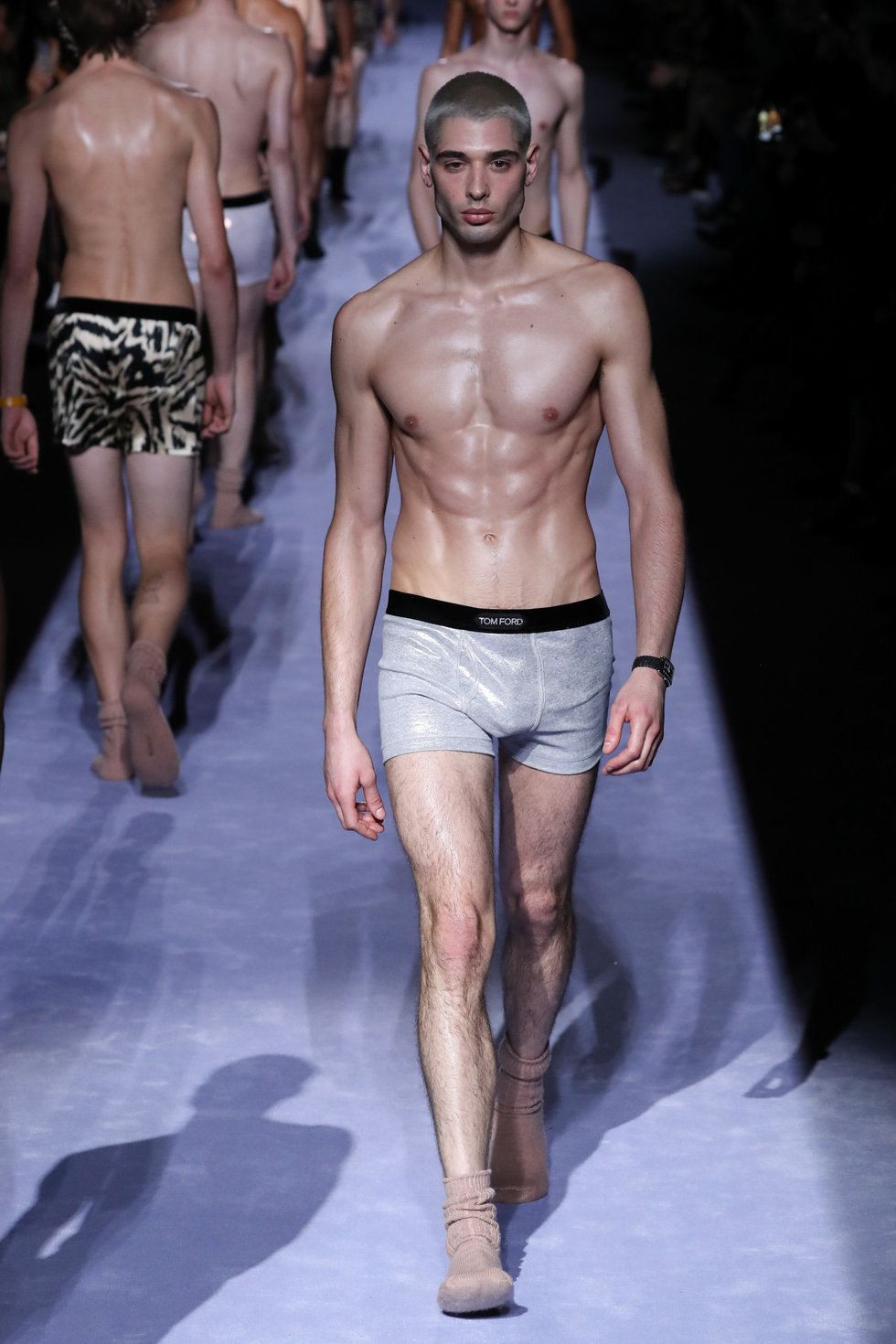 Tom Ford Introduced Underwear With Socks at Fashion Week