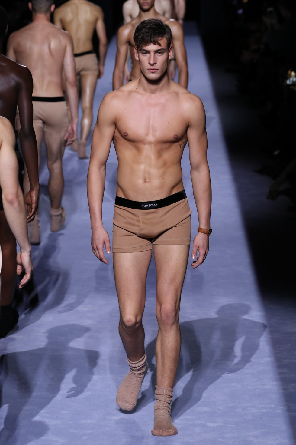 NYFW: Tom Ford menswear's sexy flesh-tone boxer briefs