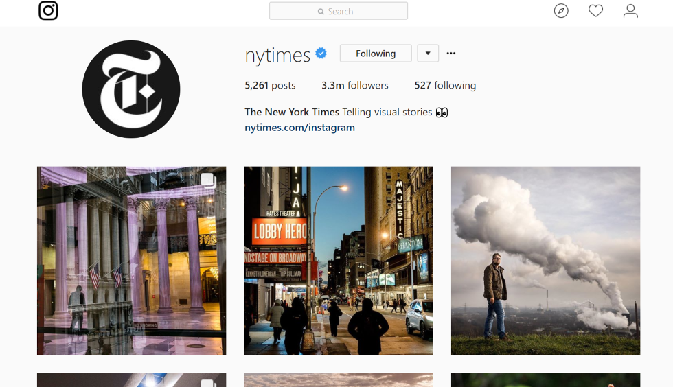 this one s obvious but lately the new york times has been doi!   ng awesome stuff in the world of journalism through their instagram account - photojournalists to follow on instagram