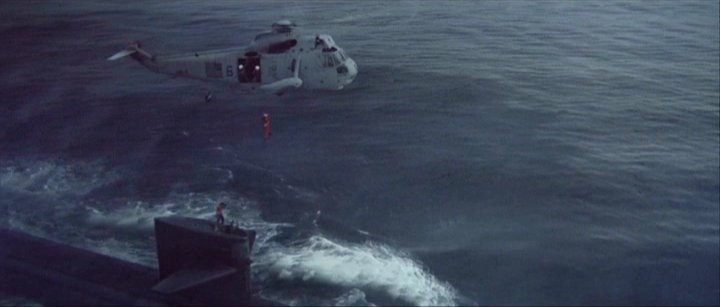 Image result for helicopter scene onto uss dallas in the hunt for red october