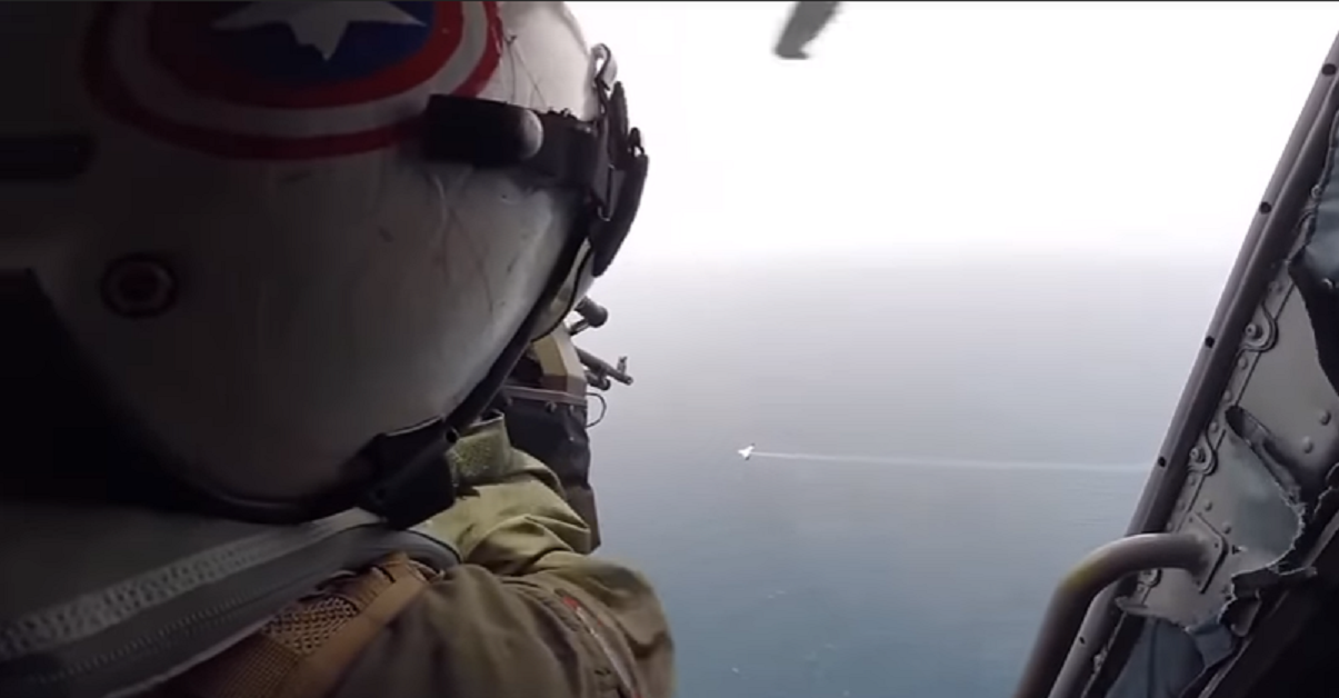 Watch This Helicopter Door Gunner Shoot Down A Drone Americas