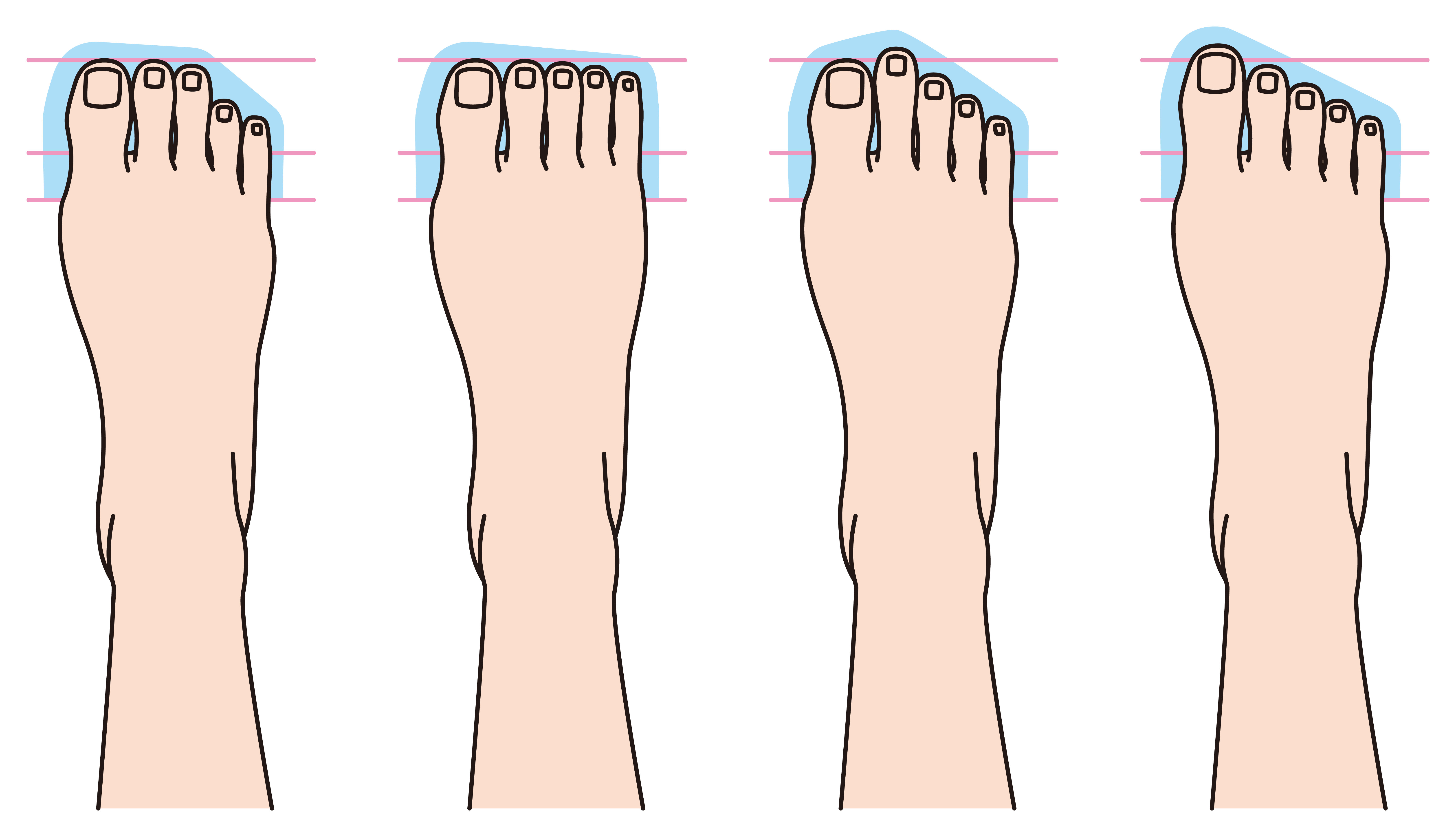 Toe Length Chart