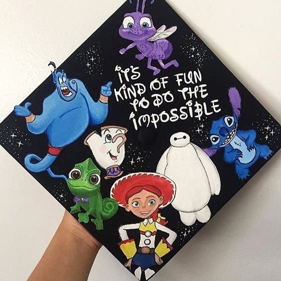 20 Graduation Cap Decorating Ideas For The Disney Fanatic