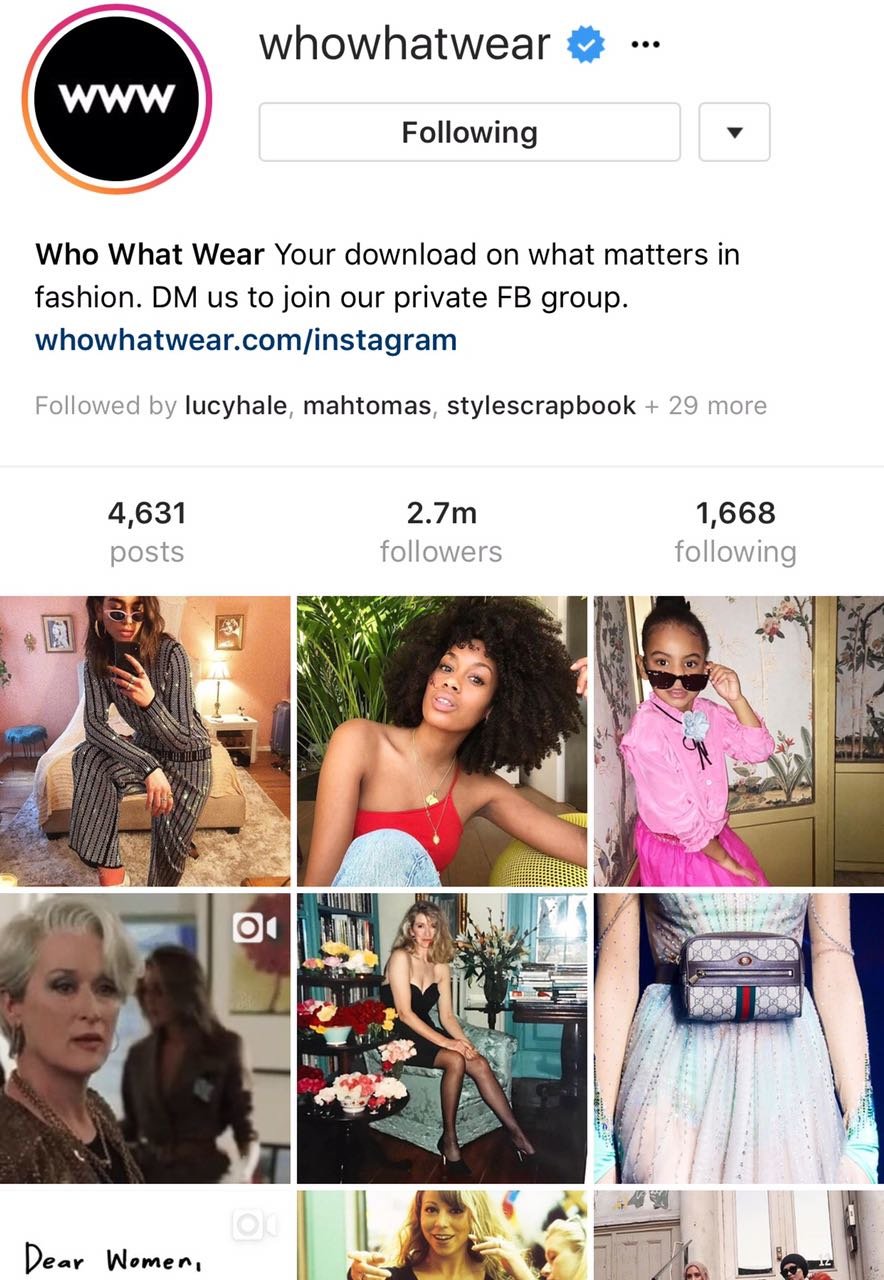 just like its own name implies whowhatwear not only lets you in the newest fashion trends but also shows you what celebrities from all over the world are - lucy hale instagram followers