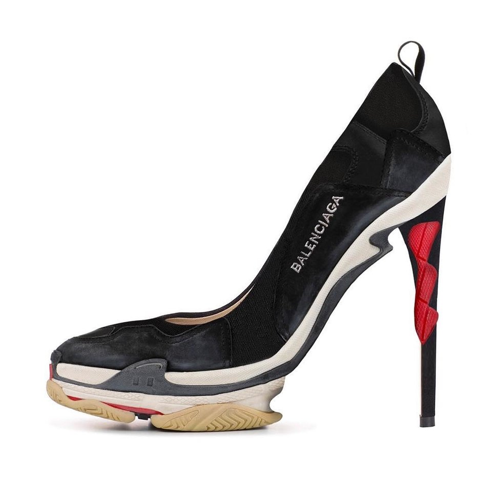 fila high heel sneakers