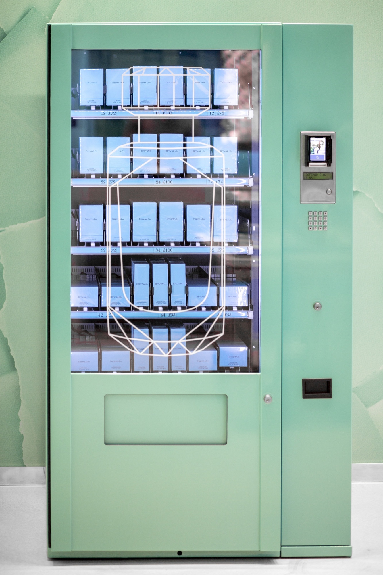 tiffany and co vending machine