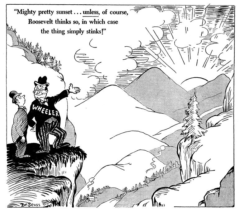 Dr. Seuss's Political Cartoons Are On Show – And Are Eerily Relevant