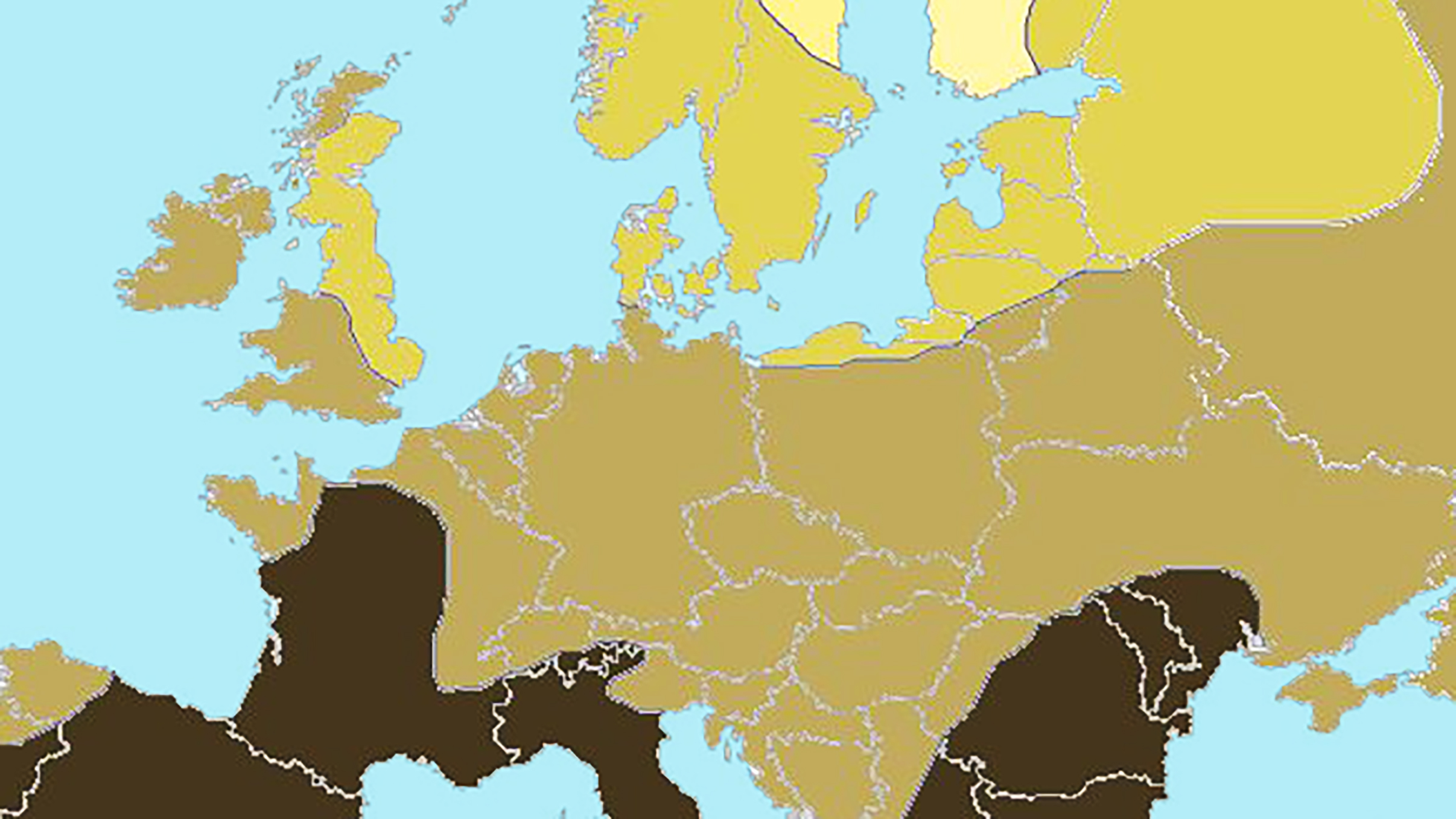 The Blonde Vs Brunette Map Of Europe Big Think