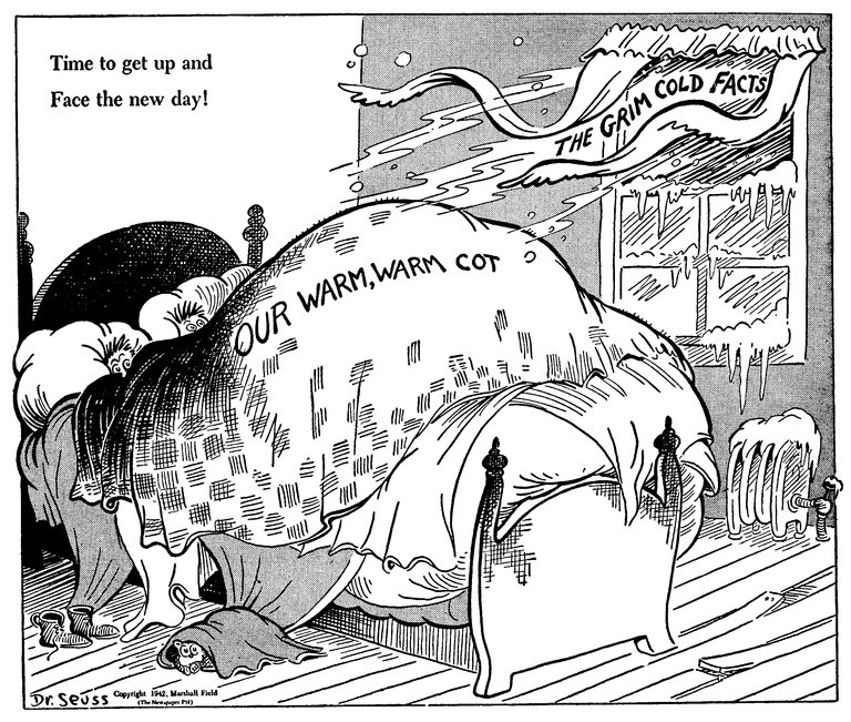 Dr. Seuss's Political Cartoons Are On Show – And Are Eerily Relevant