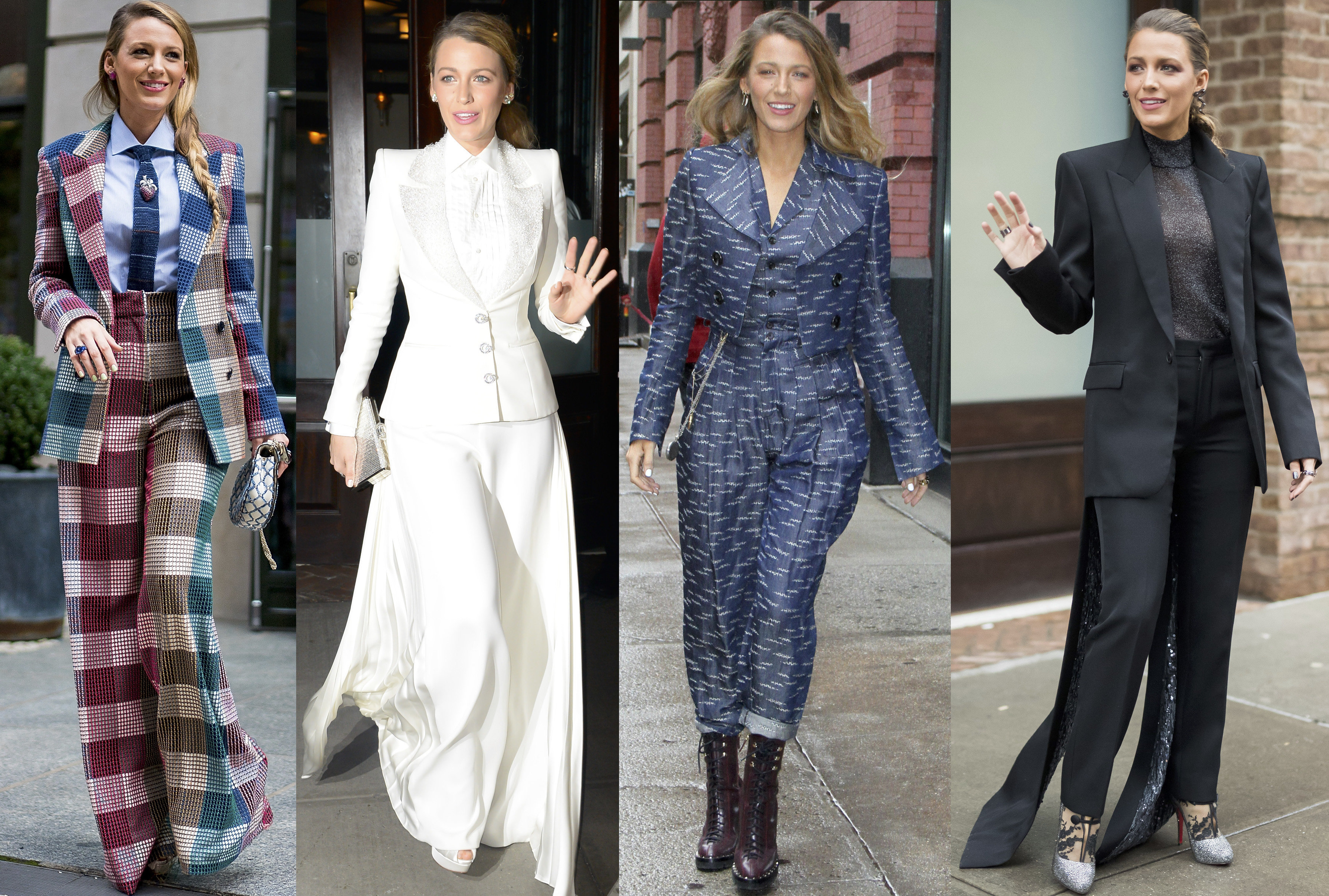 Here's Why Blake Lively Only Wore Suits For a Month - PAPER
